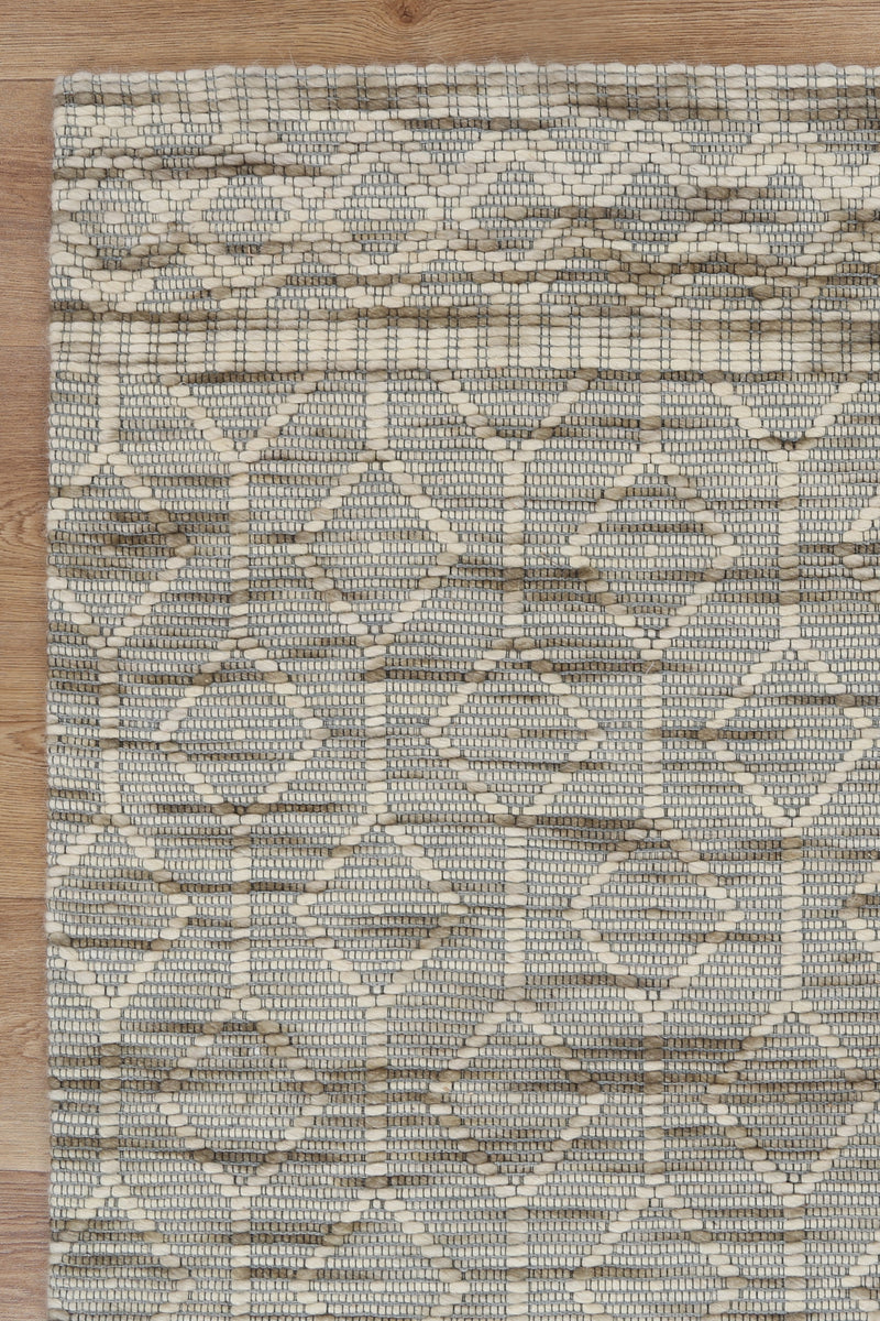 Wamberal Lattice Moss Wool Rug