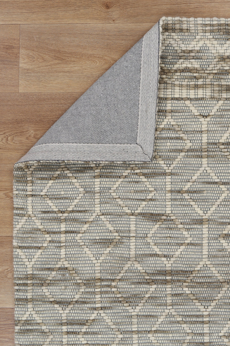 Wamberal Lattice Moss Wool Rug