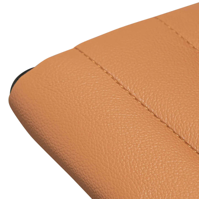 Calibre COC6403-YS Low Back Office Chair - Saddle Tan in Black Frame