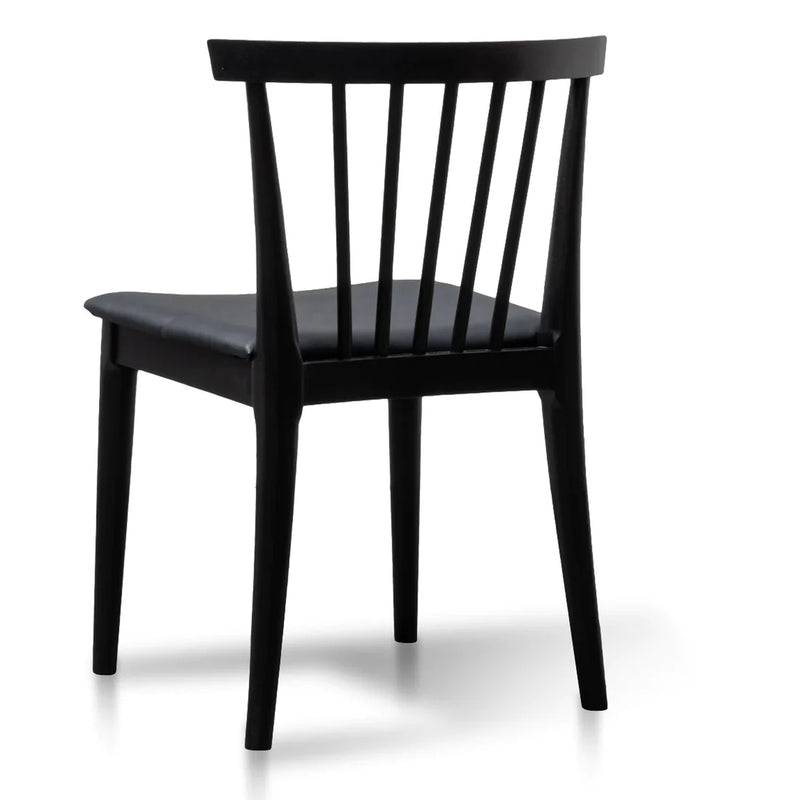 Calibre CDC6042-SD - Dining chair - Solid timber and Black PU