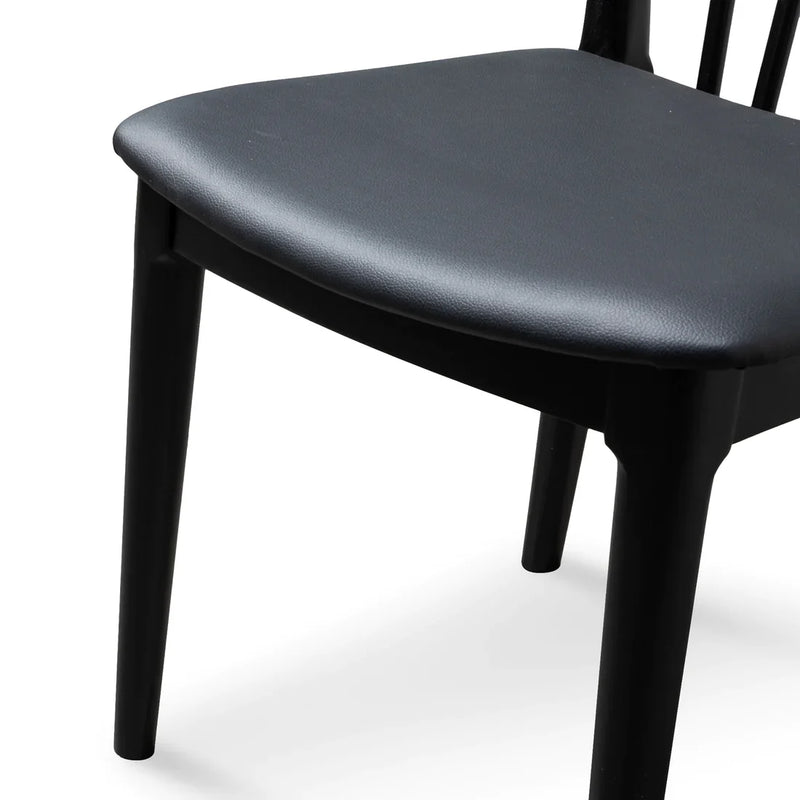 Calibre CDC6042-SD - Dining chair - Solid timber and Black PU