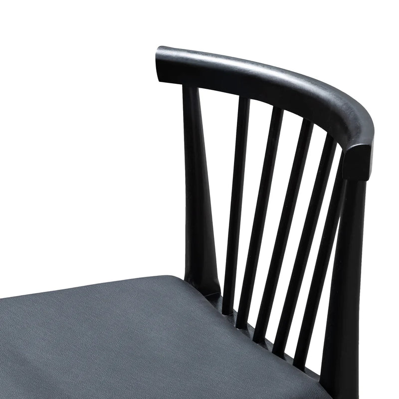Calibre CDC6042-SD - Dining chair - Solid timber and Black PU