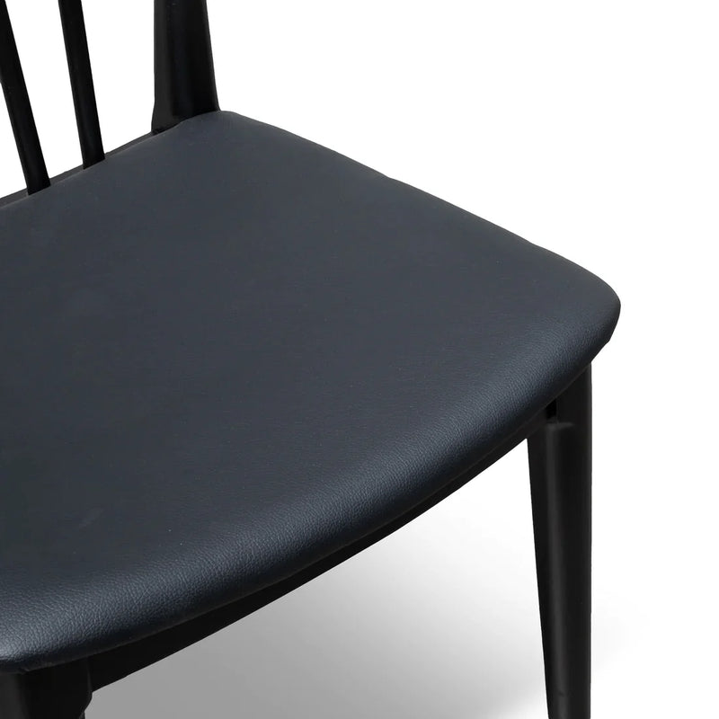 Calibre CDC6042-SD - Dining chair - Solid timber and Black PU
