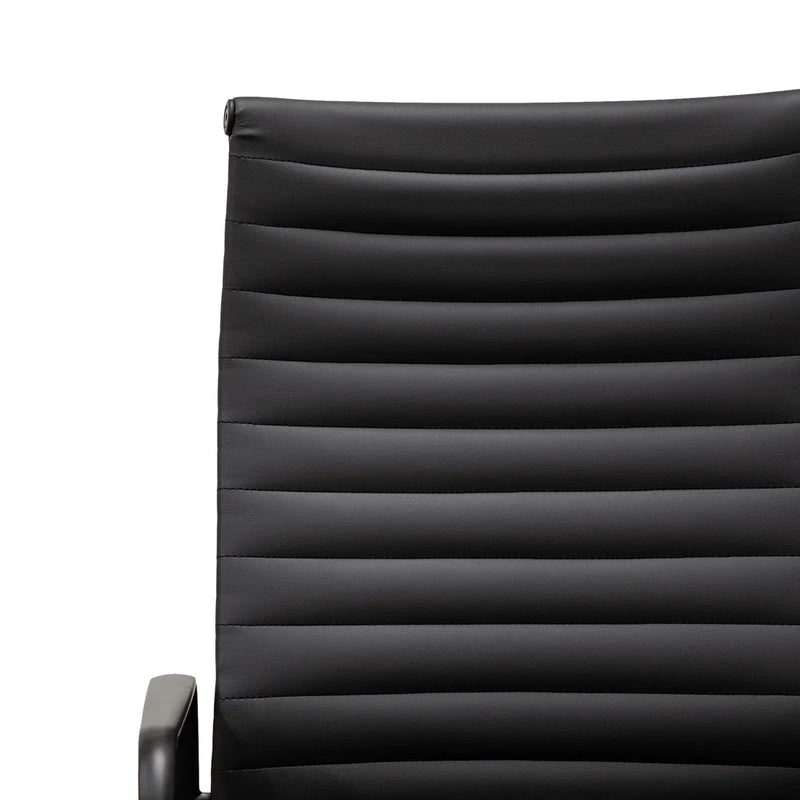 Calibre COC2970-YS - Executive Leather Office Chair - Full Black