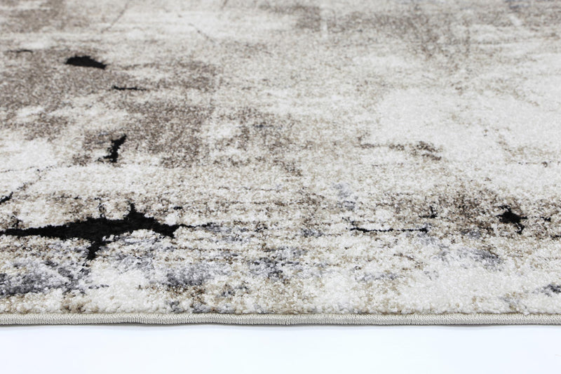 Vision Grey and Beige Abstract Rug