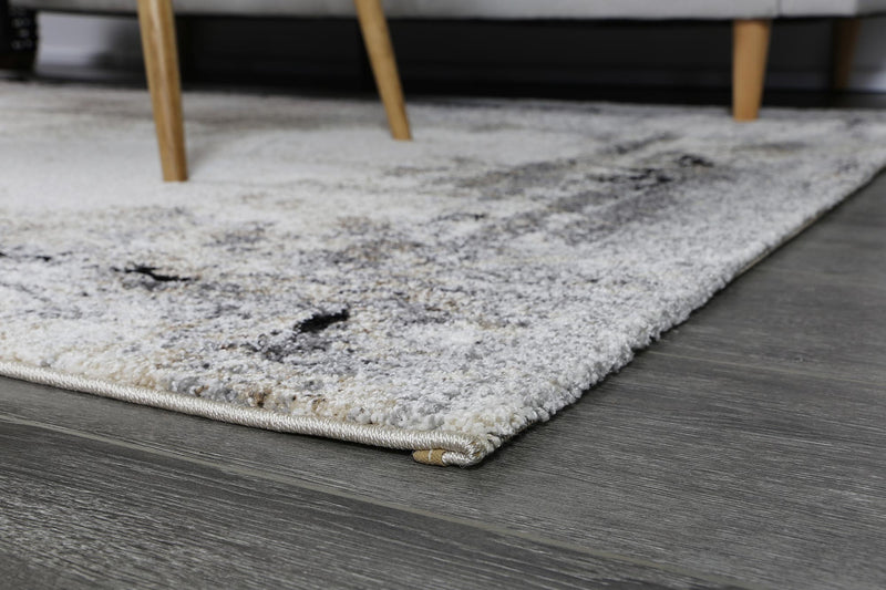 Vision Grey and Beige Abstract Rug