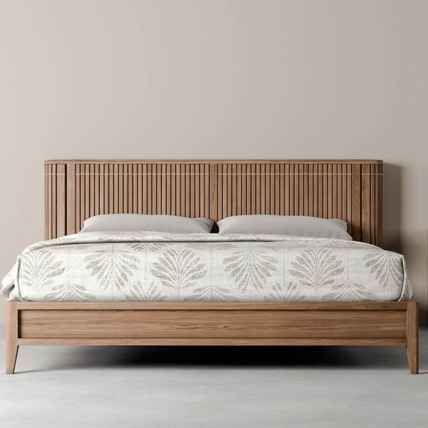 Koppar King Bed Frame With Mini Storage - FSC Recycled Teak