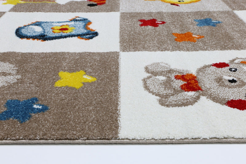 Toys Kids Beige Boxy Rug
