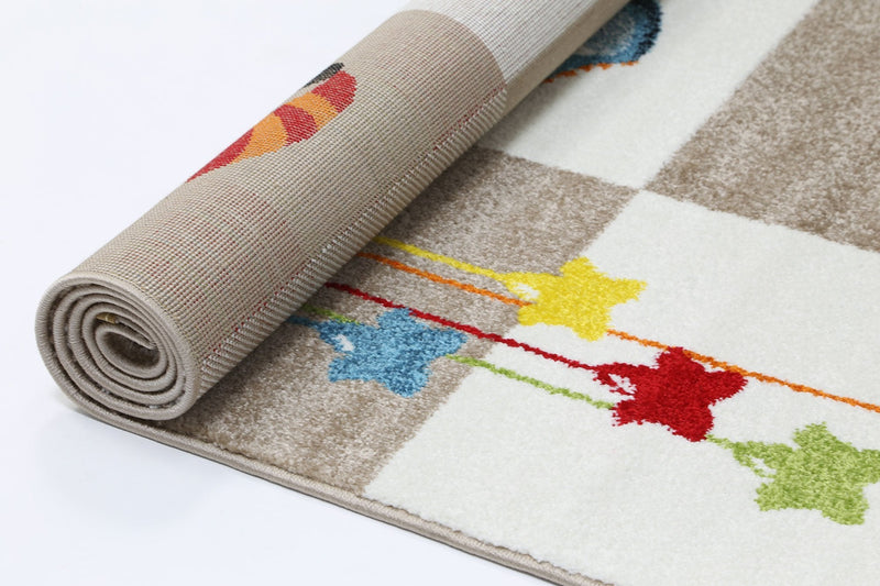 Toys Kids Beige Boxy Rug