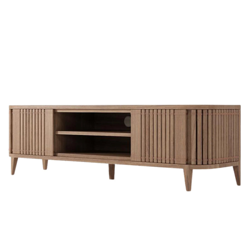 Koppar Media Cabinet With 2 Doors 160cm - FSC Recycled Teak