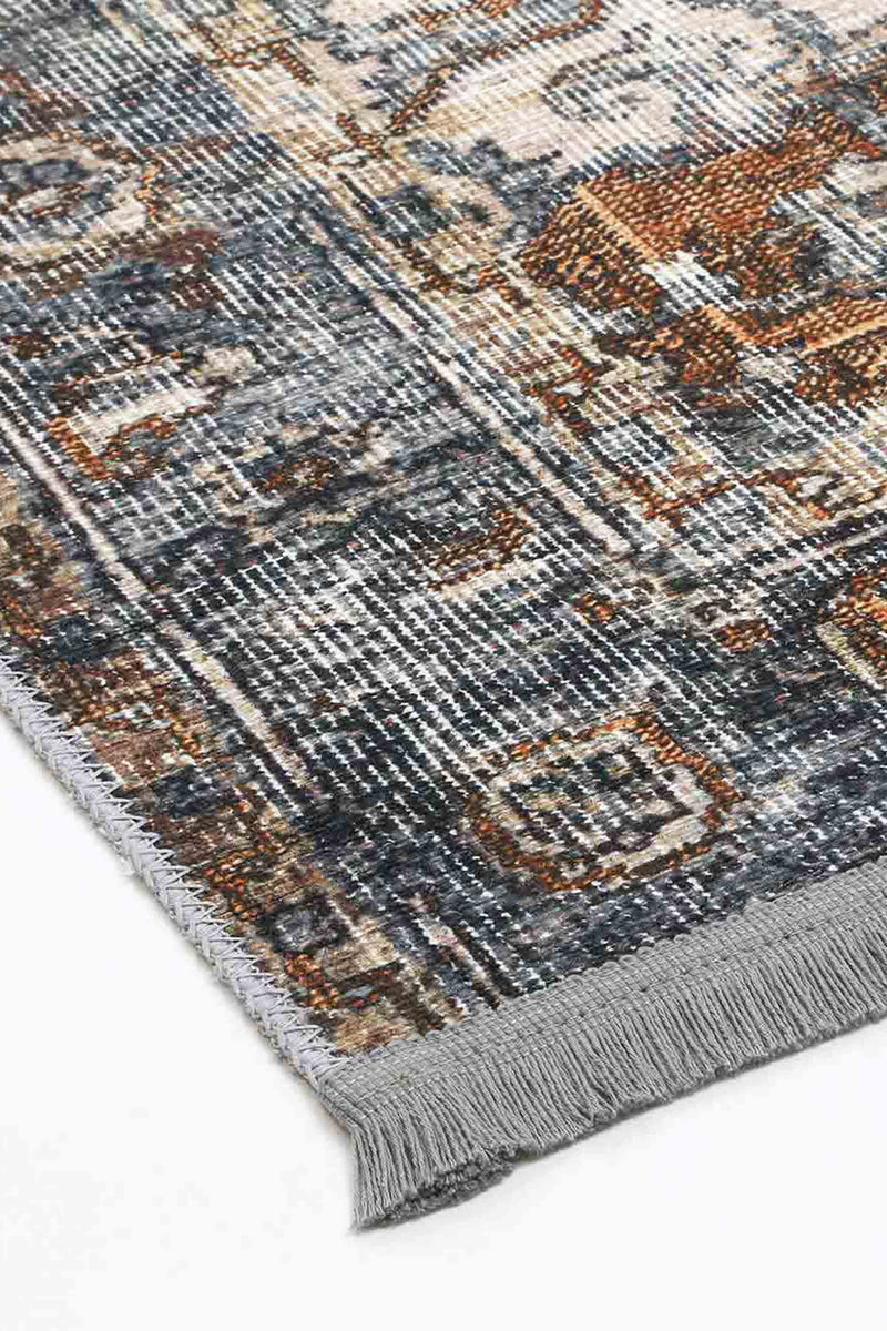 Crowne Waterproof Blue Oriental Rug