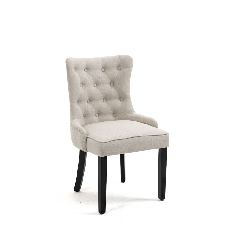 Will Dining Chair with Beige Fabric