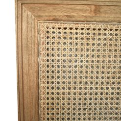 Hampton Cane Bedhead - King Single - Weathered Oak
