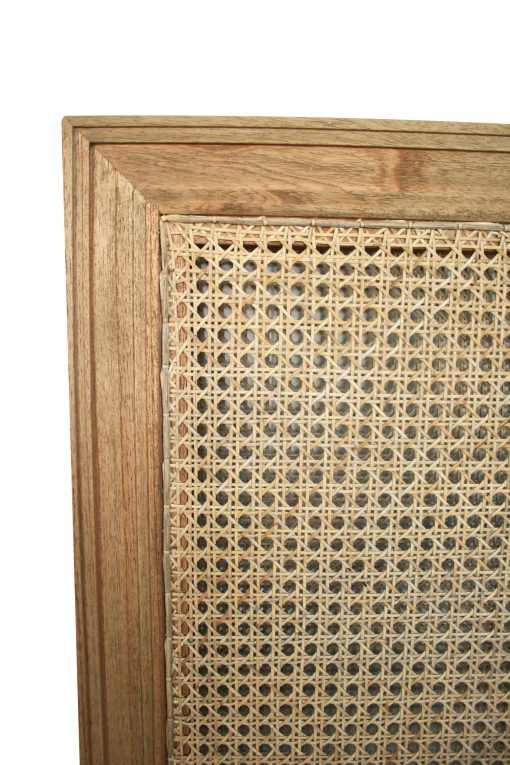 Hampton Cane Bedhead - King Single - Weathered Oak