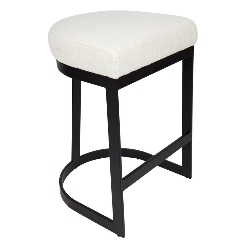 Brooke Black Kitchen Stool - Natural