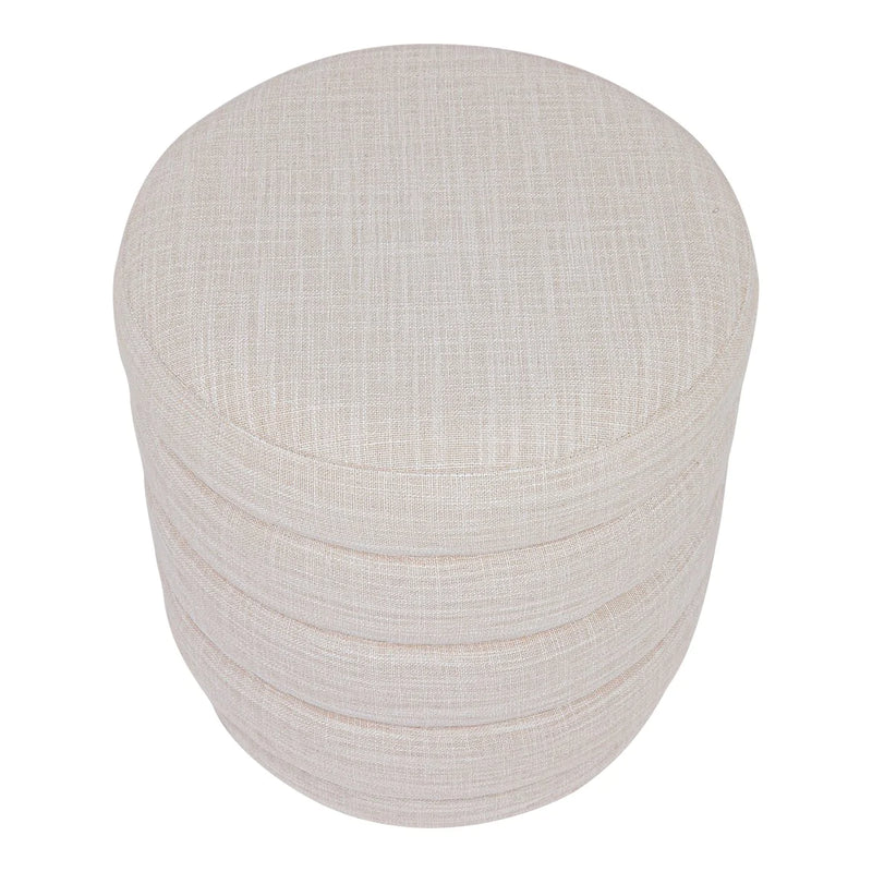 Demi Stool - Off White Linen