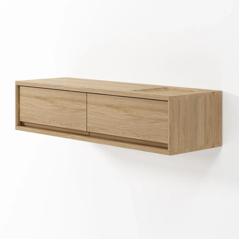 Circa Floating Cabinet Module 4 - White Oak