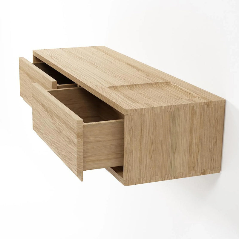 Circa Floating Cabinet Module 4 - White Oak