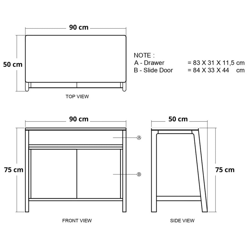 Circa Sideboard - White Oak