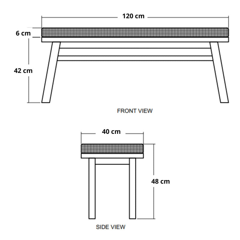 Circa Bench 120cm - White Oak