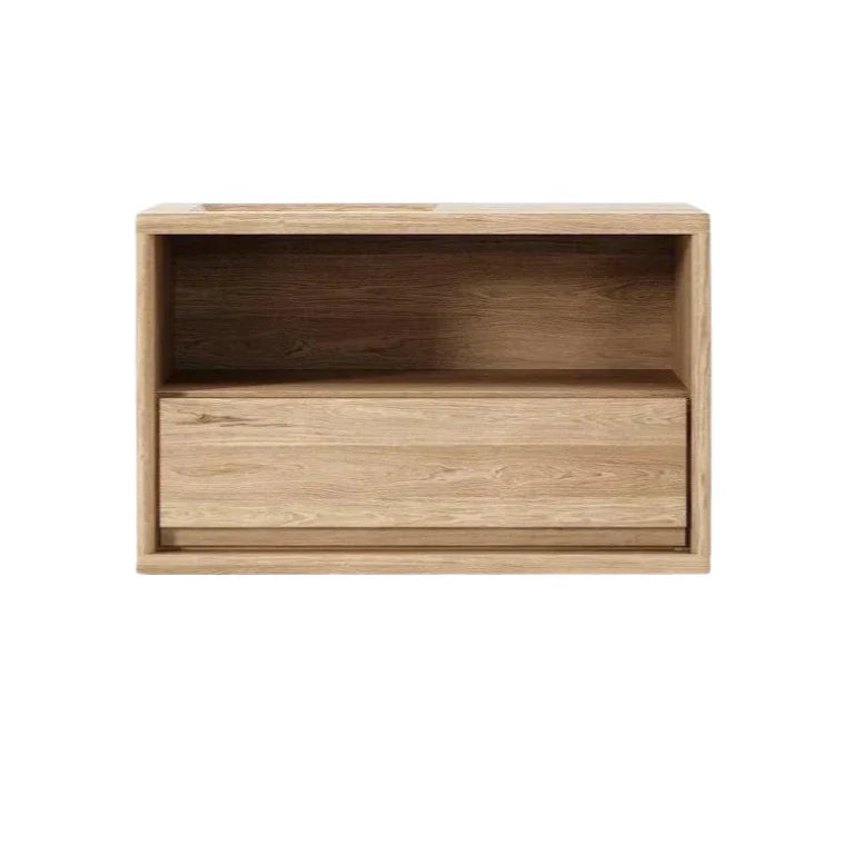 Circa Floating Bedside Left / Right Groove - White Oak