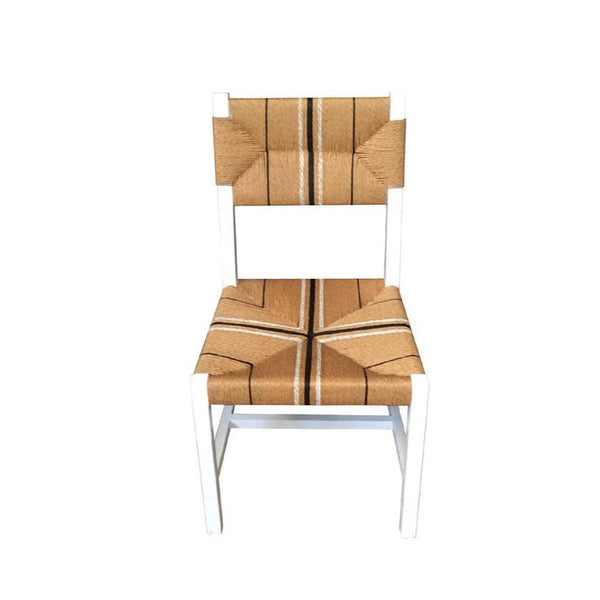 Sienna Woven Side Chair - White
