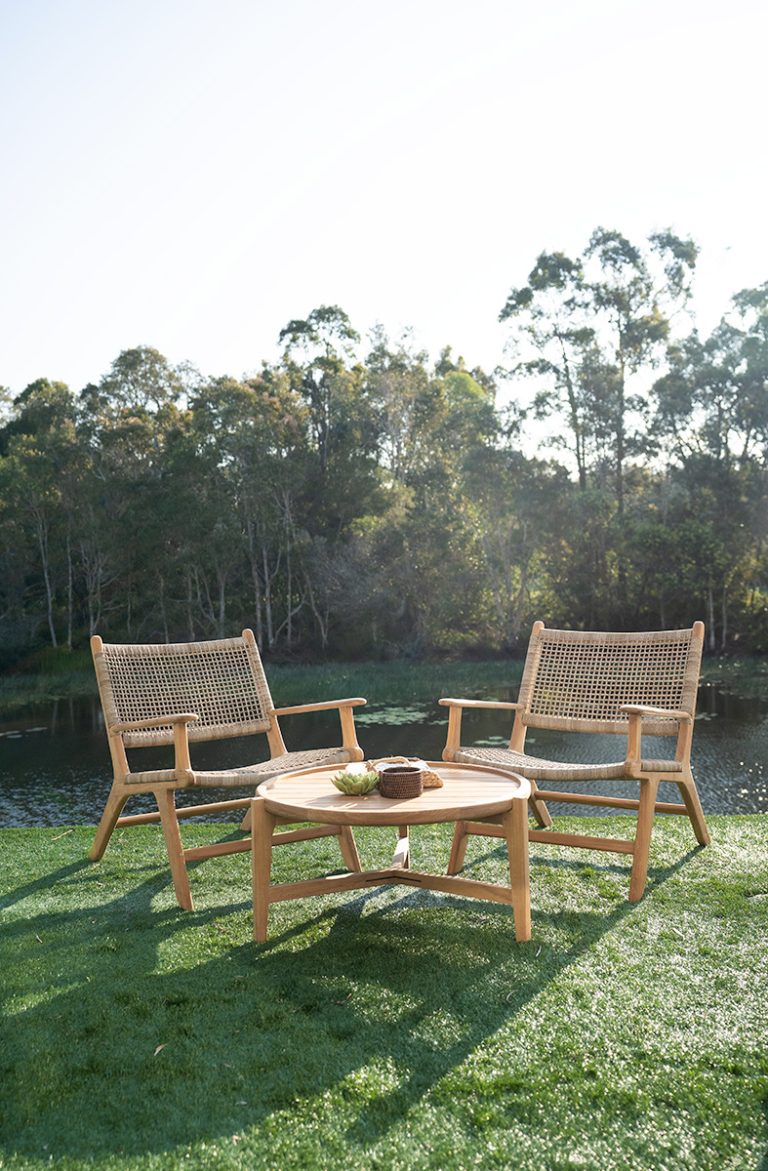 Kingston Outpost Round Coffee Table - Natural - 80cm