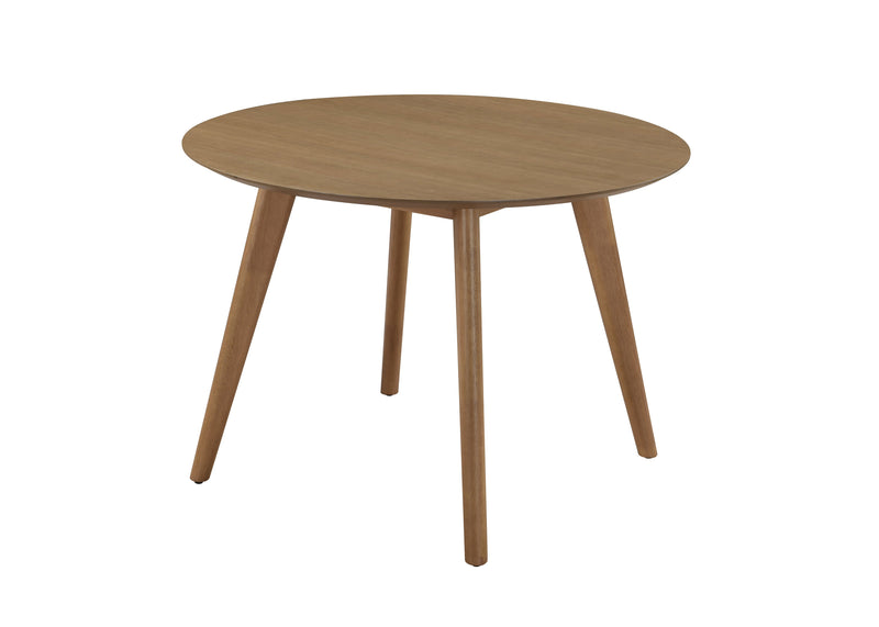 Alexandria 1.1 Dia Dining Table and 4 Jackson Chairs in Clear Polyurethane