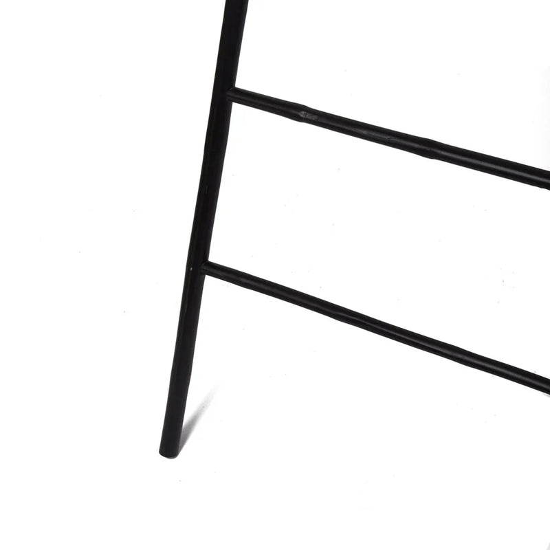Splayed Bamboo Ladder Matte Black - 150cm