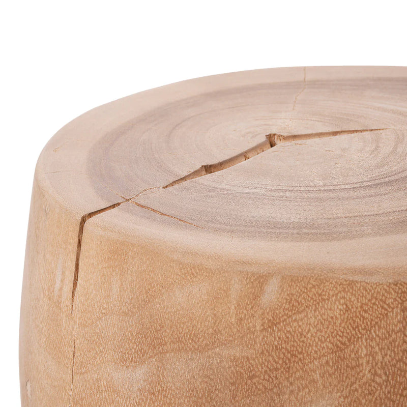 Suar Barrel Stool - 30cm