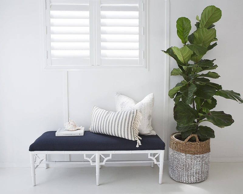 Whitley Chester Bench Seat | Bed End – 135cm – Navy Cushion