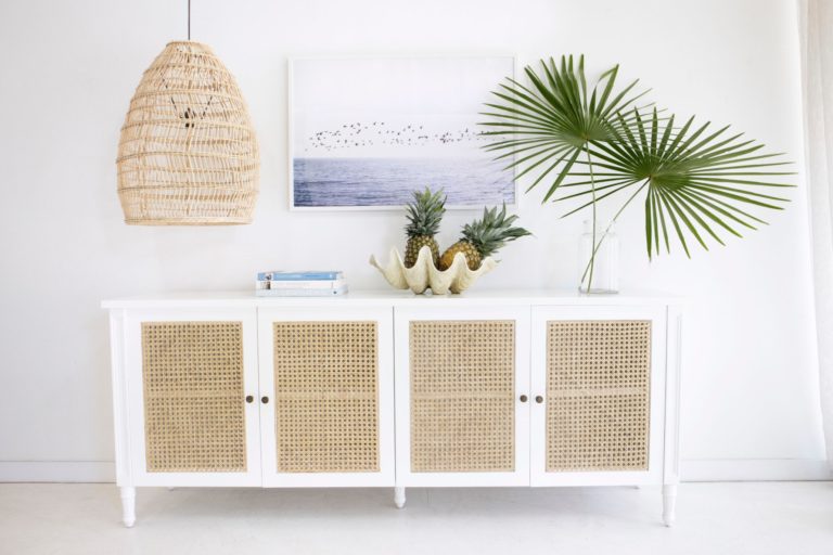 Hampton Cane Four Door Sideboard - Whitley