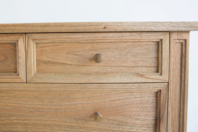 Hampton Dresser – 5 Drawer – Weathered Oak