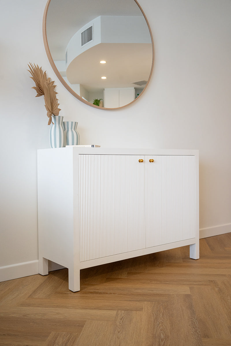 Aurelia 2 Door Sideboard - 110cm (Black, White, Natural)