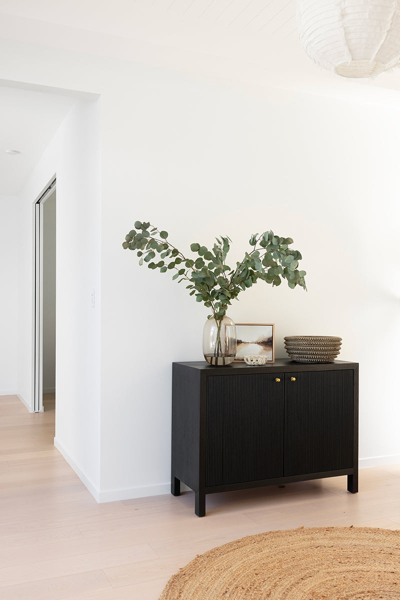 Aurelia 2 Door Sideboard - 110cm (Black, White, Natural)