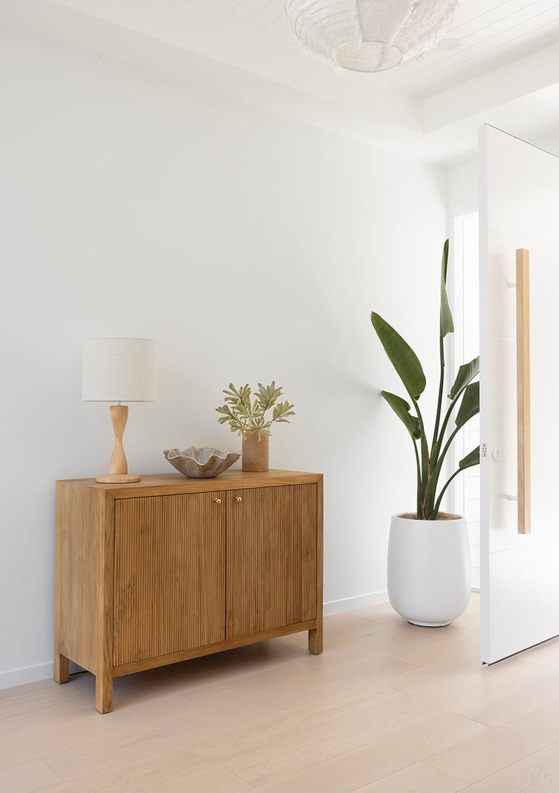 Aurelia 2 Door Sideboard - 110cm (Black, White, Natural)