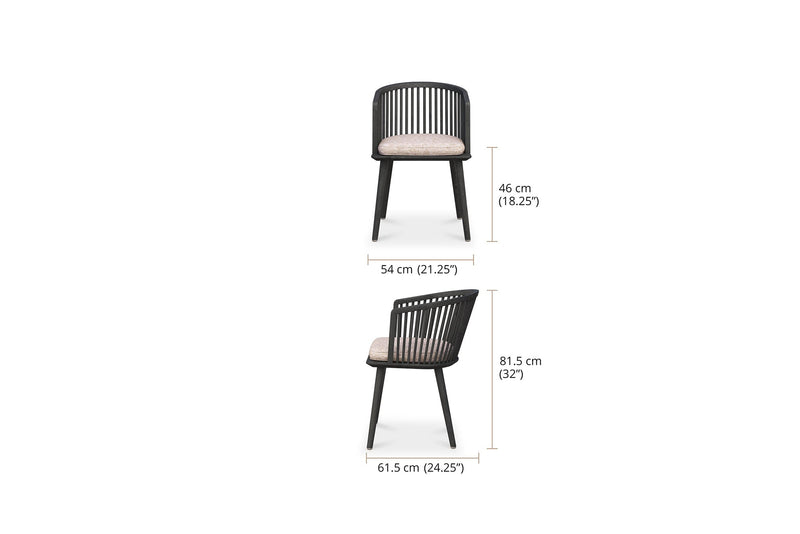 Aurelia Dining Chair 54cm - Natural