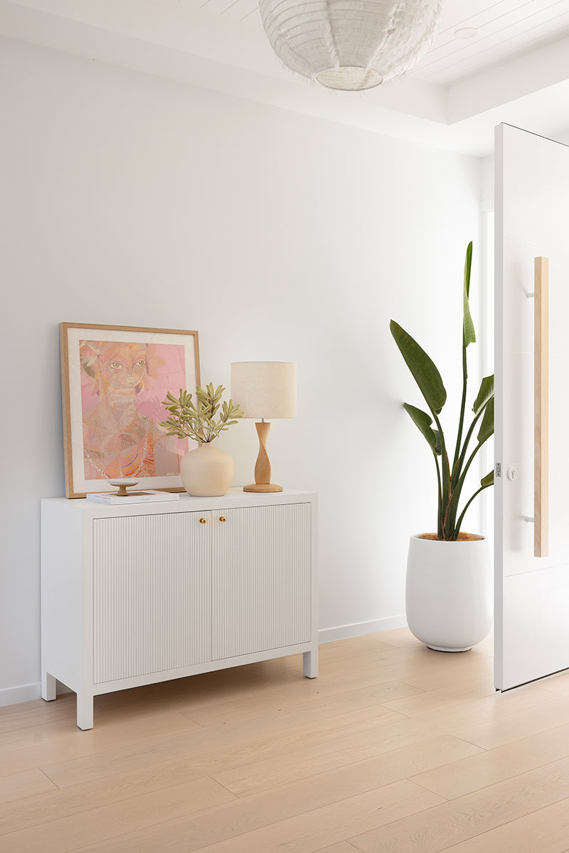 Aurelia 2 Door Sideboard - 110cm (Black, White, Natural)