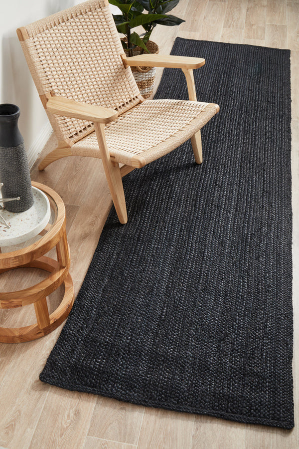 Bondi black, colour: black Runner Rug