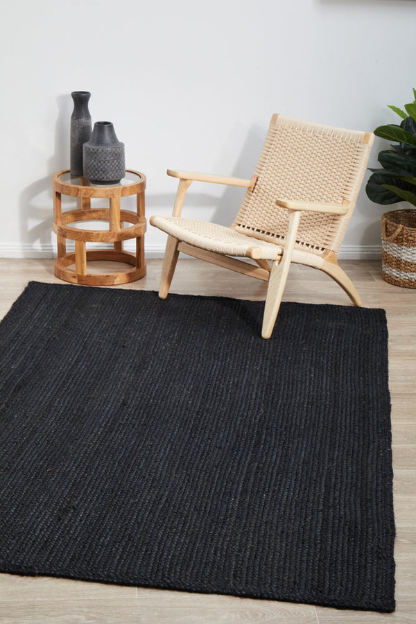 Bondi black, colour: black Rug