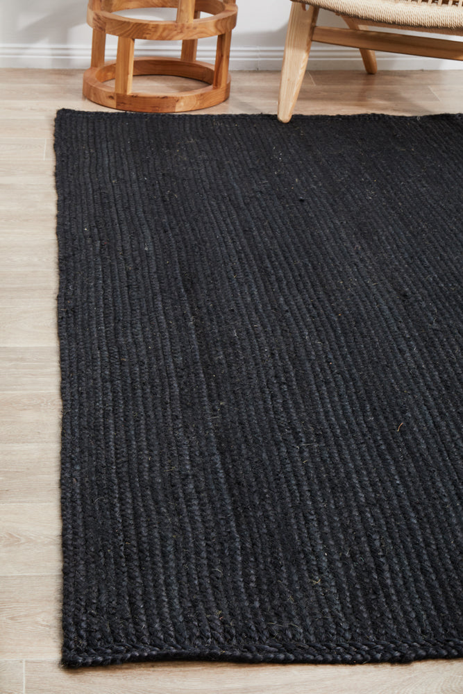 Bondi black, colour: black Rug