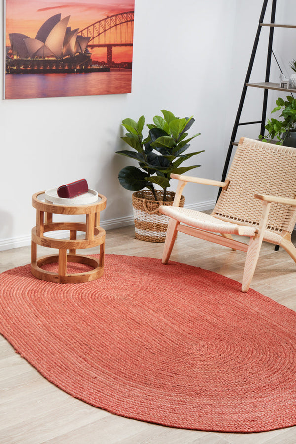 Bondi Terracotta oval, shape: oval Rug
