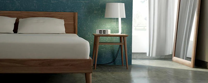 Vintage Wide Open Bedside Table - 65cm
