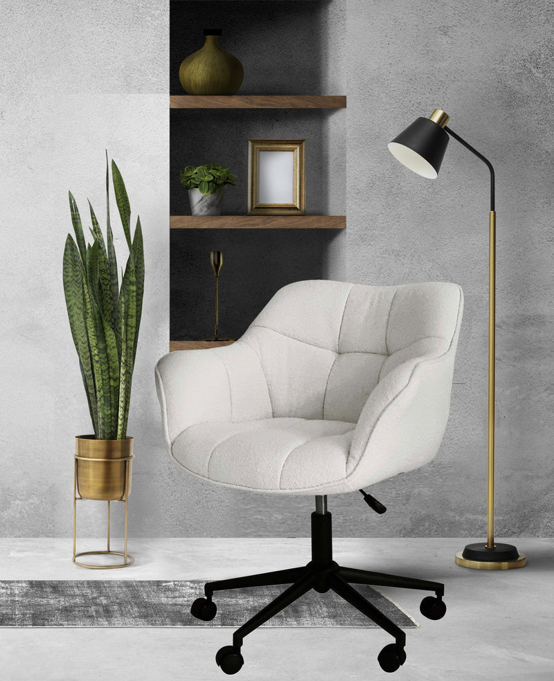 Brad Fabric Padded Office Chair Grey
