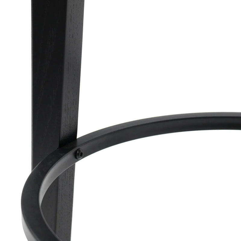 Calibre CBS8163-SU 65cm Solid wood Bar Stool - Full Black