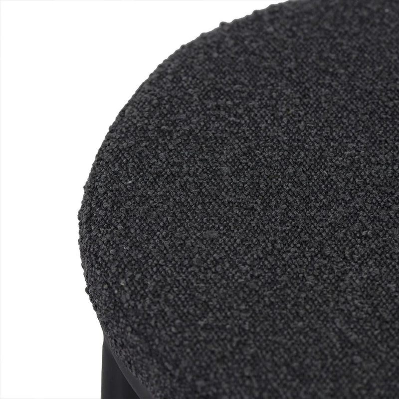 Calibre CBS8458-FH 63cm Bar Stool - Black Boucle (Set of 2)