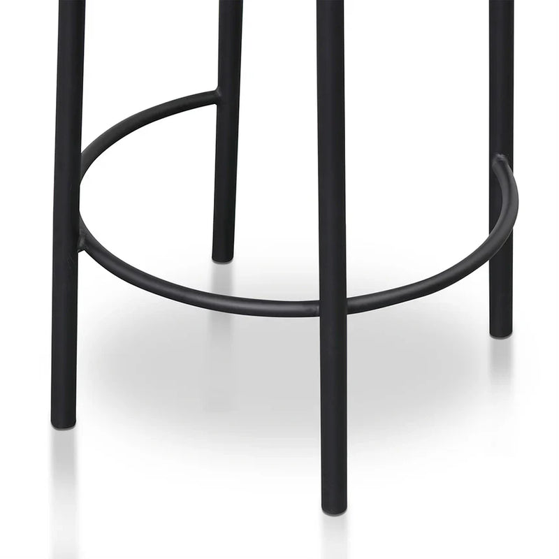 Calibre CBS8458-FH 63cm Bar Stool - Black Boucle (Set of 2)
