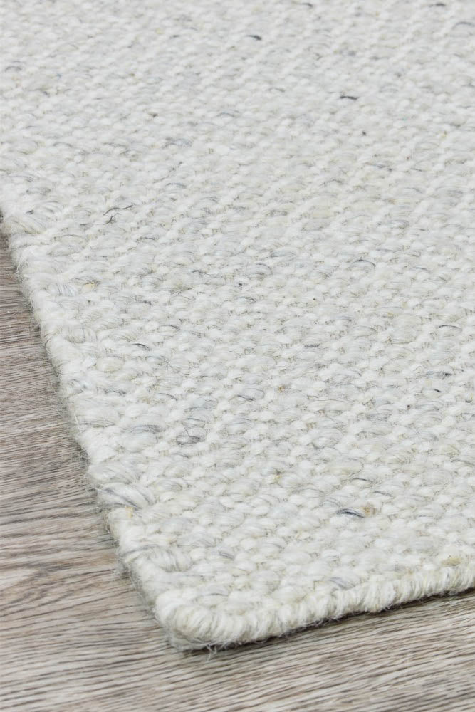 Kalvin Wool Silver Ivory Rug