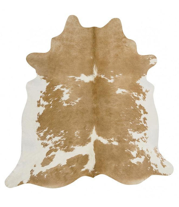 Natural Cow Hide Beige White