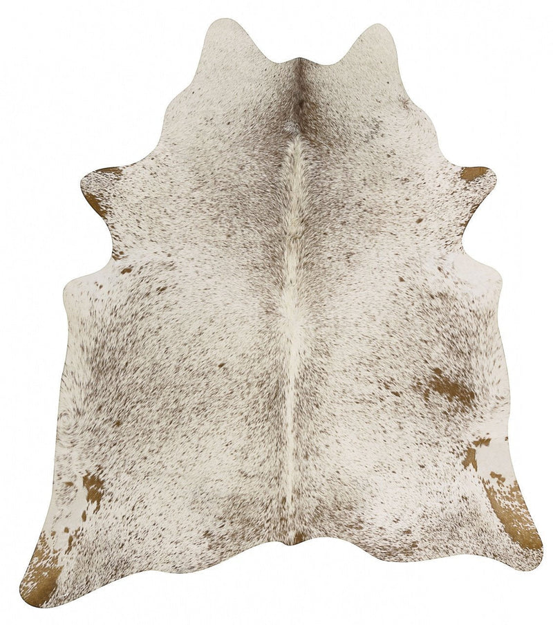 Natural Cow Hide Salt & Pepper Brown
